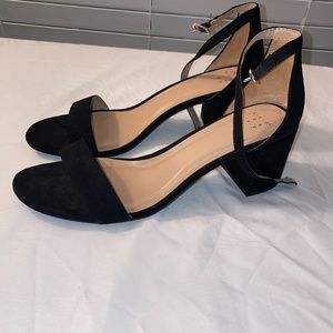 Black Heeled Sandals